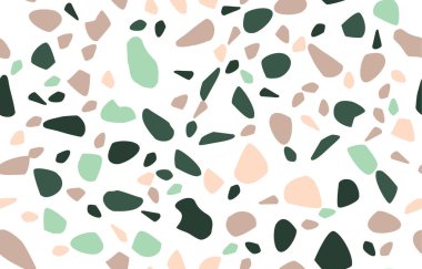 Terrazzo kusursuz desen. Pastel renkler. Mermer. Soyut arkaplan.