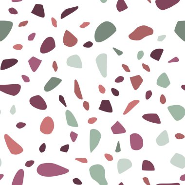 Terrazzo kusursuz desen. Pastel renkler. Mermer. Soyut arkaplan.