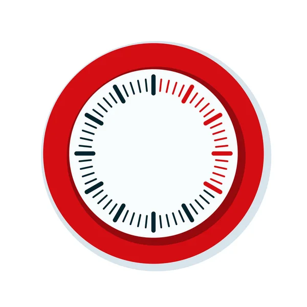 Minuten Timersymbol Isoliert Auf Weißem Hintergrund Vektor Illustration — Stockvektor