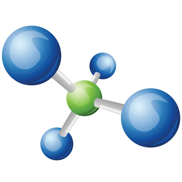 Metan molekül simgesi — Stok Vektör