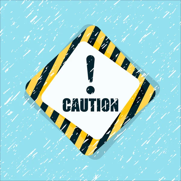Caution Exclamation Sign Vector Illustration — Stock Vector