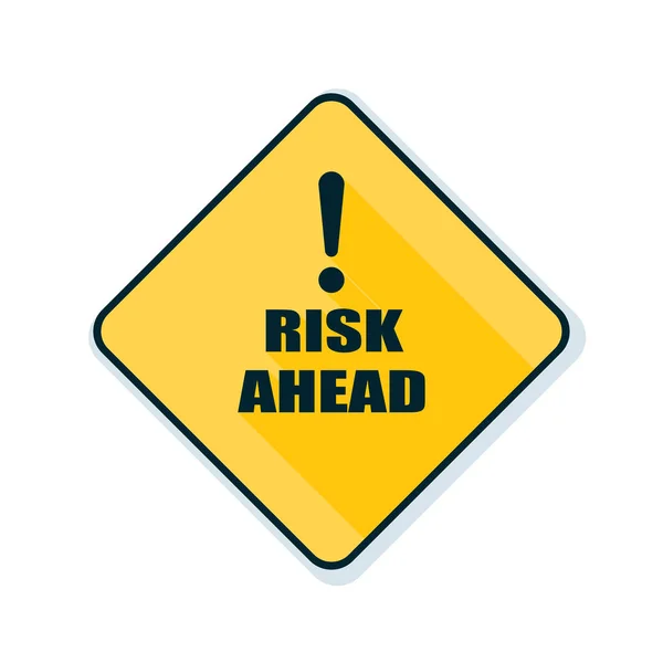 Risk Ahead sign — Stock Vector