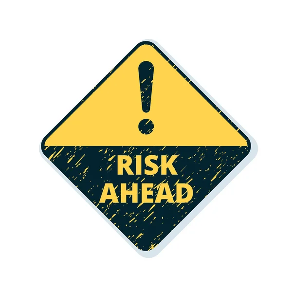 Risk Ahead sign — Stock Vector