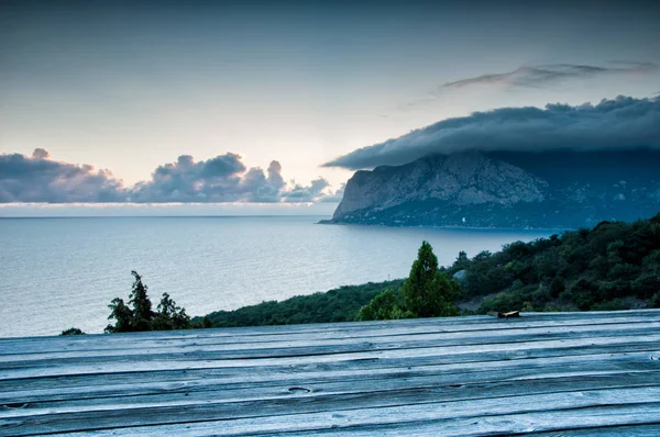 Hermoso Atardecer Aya Cape Laspi Crimea Ucrania 2018 —  Fotos de Stock