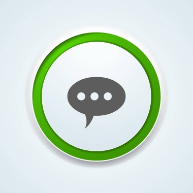 sohbet konuşma balonu simgesinin, vektör çizim