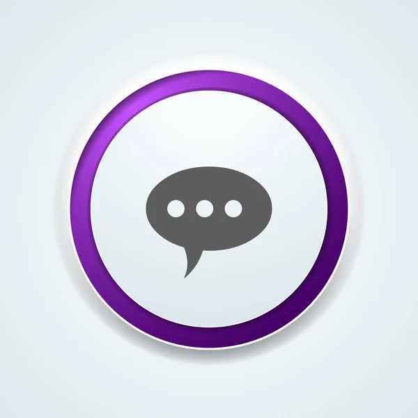 Chat Speech Bubble Icon Vector Illustration — Stock Vector
