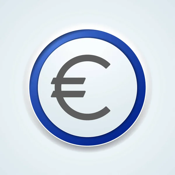 Symbol für Euro-Taste — Stockvektor