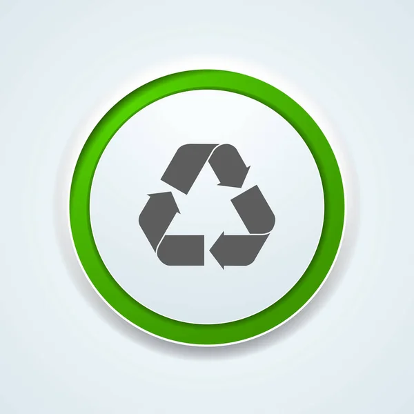 Recycler Les Flèches Icône Vecteur Illustration — Image vectorielle