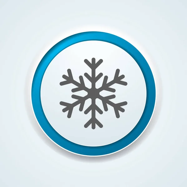 Snowflake Web Ícone Vetor Ilustração — Vetor de Stock