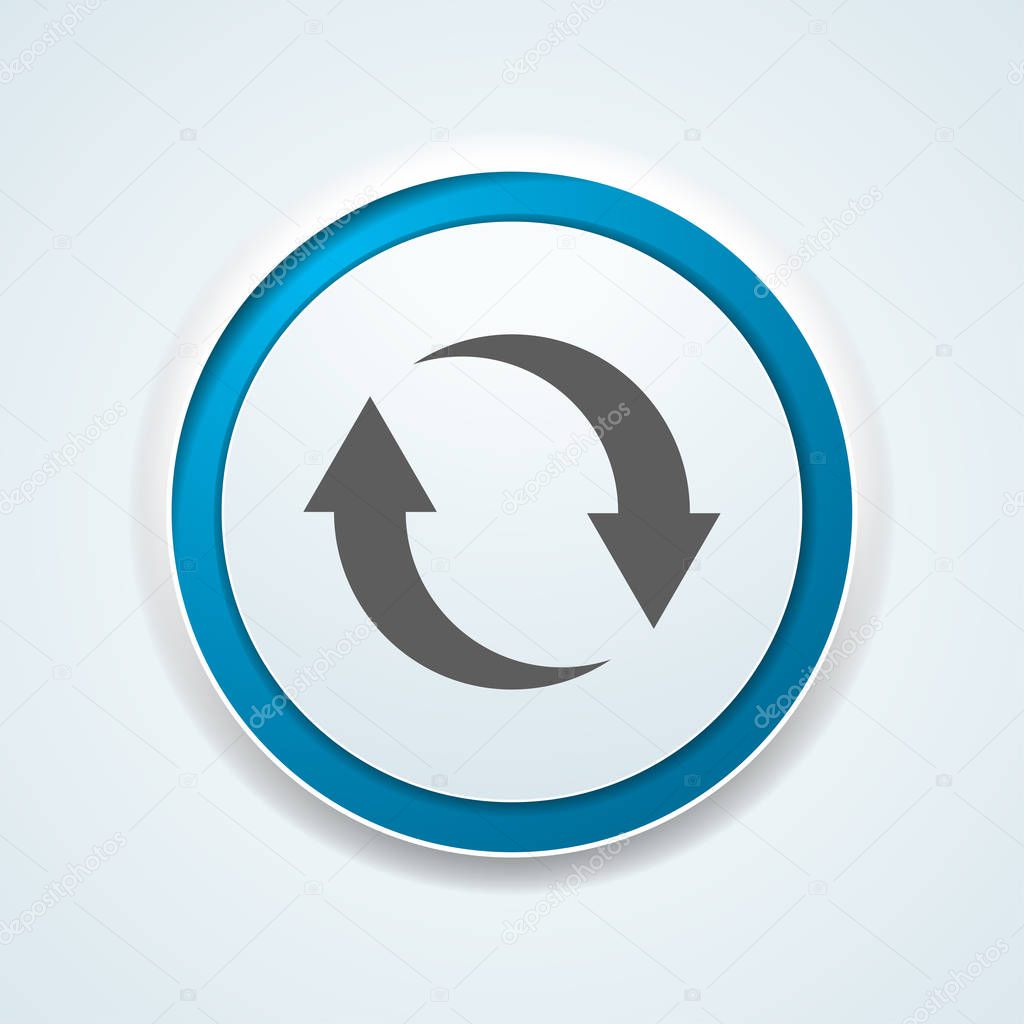 Refresh web button sign
