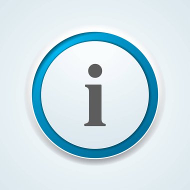 Bilgi düğmesi işareti simgesi