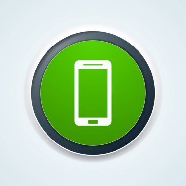 telefon düz düğme, vektör, illüstrasyon