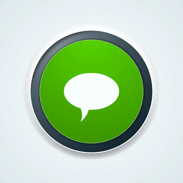 Chat Speech Bubble Icon Vector Illustration — Stock Vector