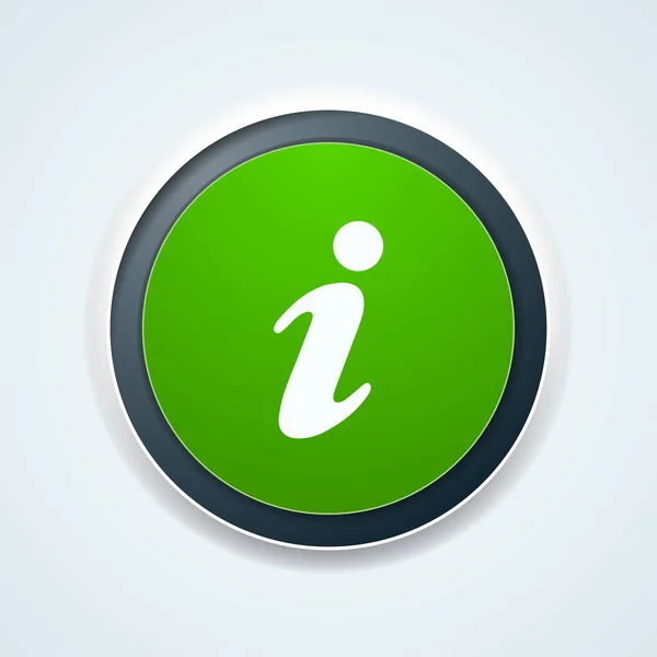 Ícone de sinal do botão Info —  Vetores de Stock