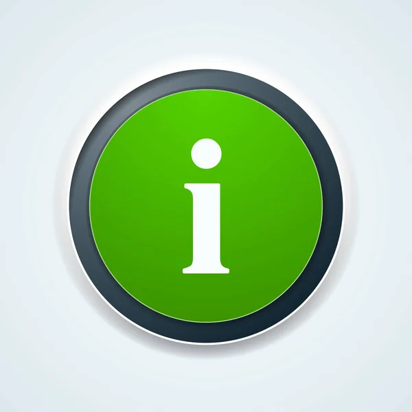 Ícone de sinal do botão Info —  Vetores de Stock
