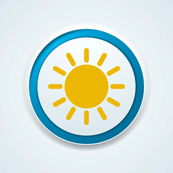 Hot sun icon sign — Stock Vector