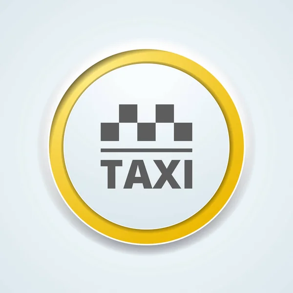Taksi Web Simgesi Vektör Illüstrasyon — Stok Vektör