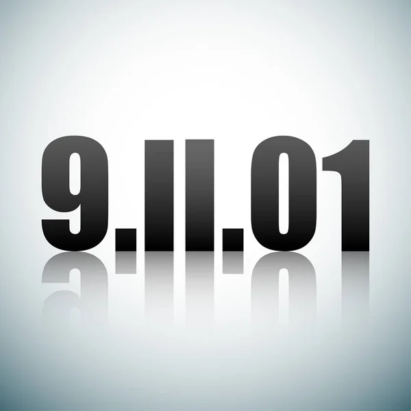 Logo Patriote Américain Avec Date Septembre Vecteur Illustration — Image vectorielle