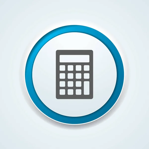 Calculatrice Entreprise Icône Plate Vecteur Illustration — Image vectorielle