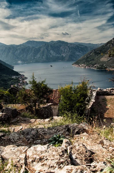 Casa Ruinas Gornji Stoliv Boka Kotorska Montenegro —  Fotos de Stock