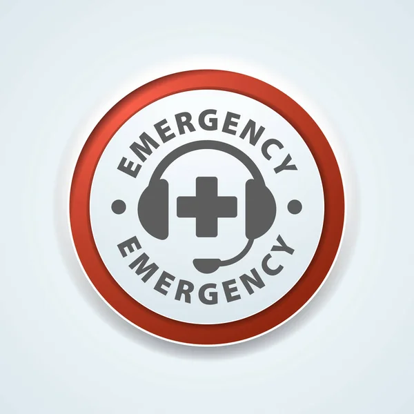 Emergency sign — Stock Vector