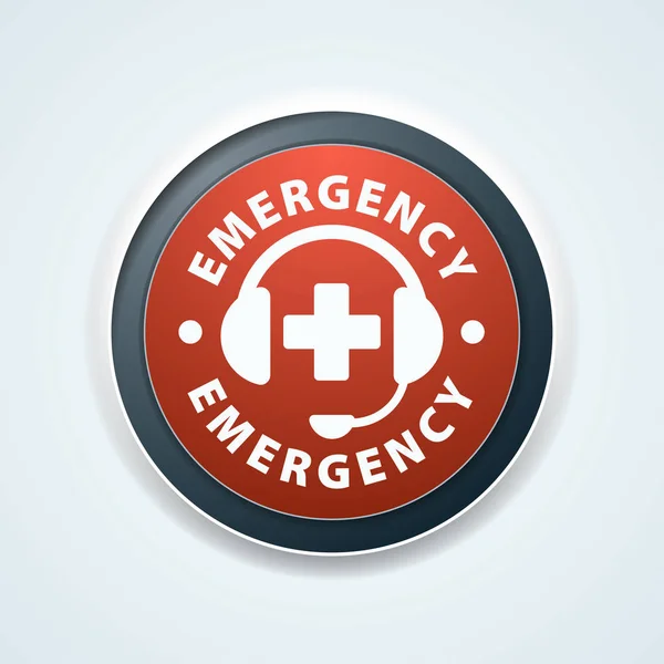 Emergency sign — Stock Vector
