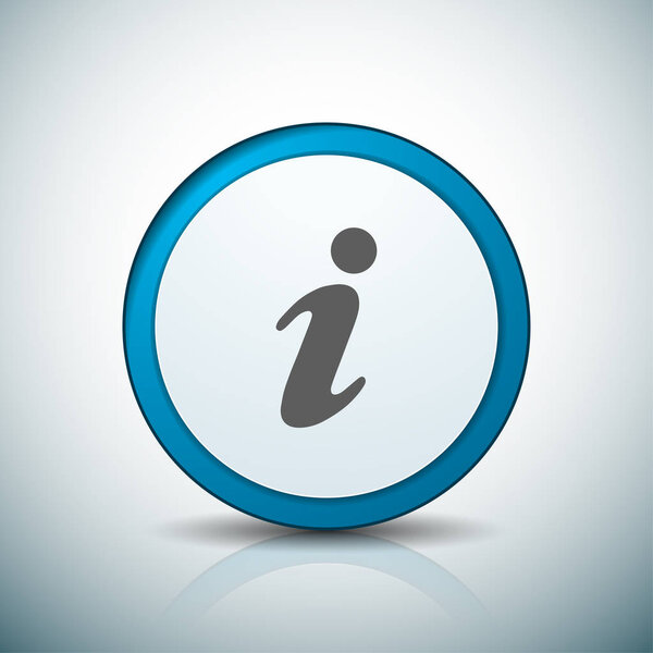 Info button sign icon