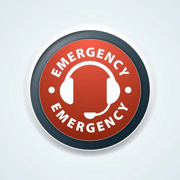 Emergency sign — Stock Vector