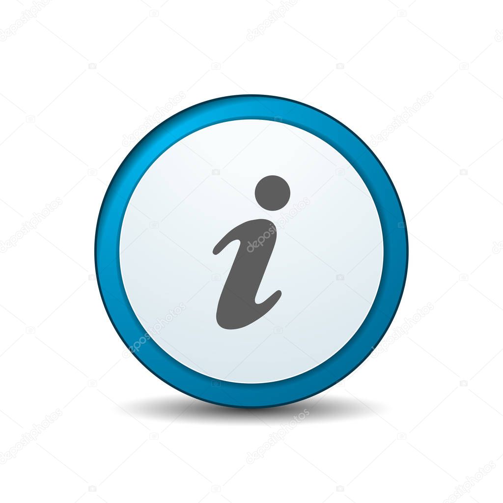 Info button sign icon