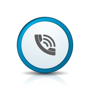 çağrı işareti simgesi, vektör çizim, iletişim merkezi kavramı 