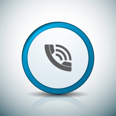 çağrı işareti simgesi, vektör çizim, iletişim merkezi kavramı 