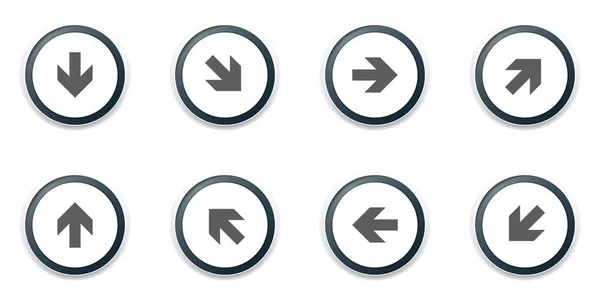 Flèches ensemble de signes — Image vectorielle