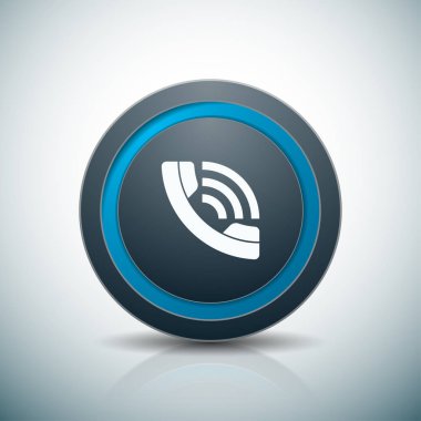 cep telefonu kayıt düğmesi, vektör, illüstrasyon, arama kavramı 