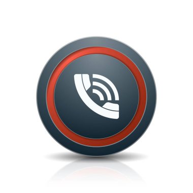 cep telefonu kayıt düğmesi, vektör, illüstrasyon, arama kavramı 