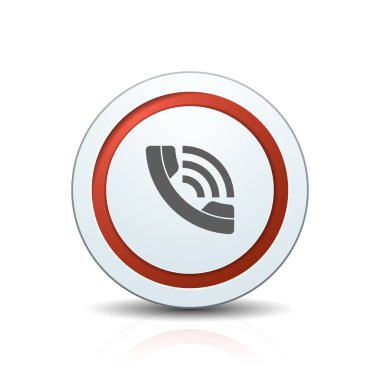 yakışıklı oturum açma düğmesini beyaz arka plan, vektör, illüstrasyon izole