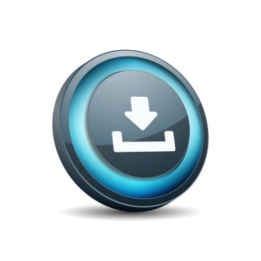 Aşağı ok oturum açma düğmesini, vektör çizim, kavram Download 