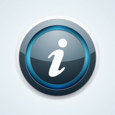 Beyaz arka plan, vektör, illüstrasyon izole bilgi düğmesini 