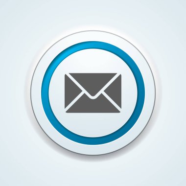 posta zarfı simgesi, vektör illüstrasyonu