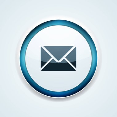 posta zarfı simgesi, vektör illüstrasyonu