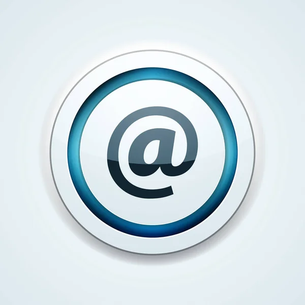 电子邮件平面按钮 — 图库矢量图片