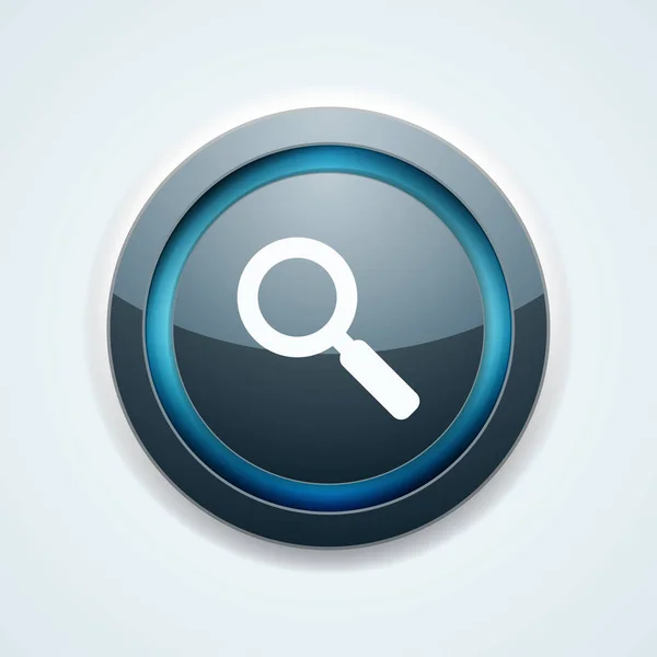 Icône de signe de bouton de recherche — Image vectorielle