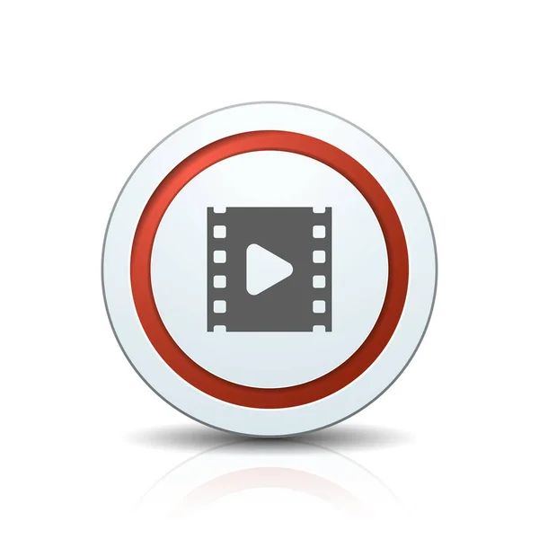 Відтворення відео значок — стоковий вектор