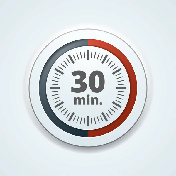 Minuten Timer Symbol Vektor Illustration — Stockvektor