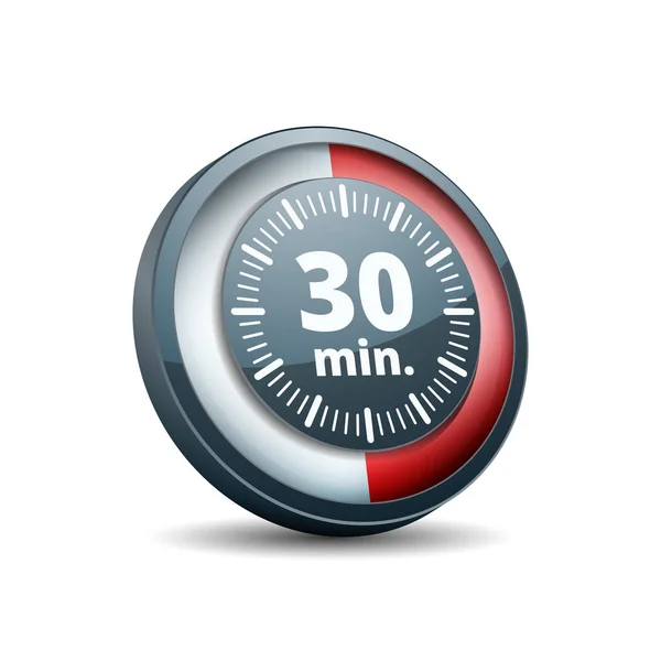 Minutes Timer Icon Vector Illustration — Stock Vector
