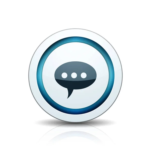 Chat Speech Bubble Icon Vector Illustration — Stock Vector