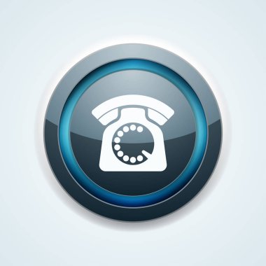 Eski telefon alıcı kutsal kişilerin resmi, vektör çizim ile 