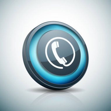 cep telefonu işareti düğmesini, vektör, illüstrasyon