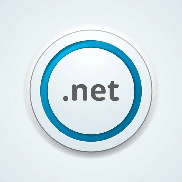 Net Domain Name Button Vektor Illustration — Stockvektor