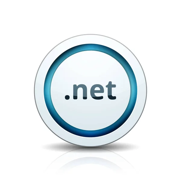 Net Domain Name Button Vektor Illustration — Stockvektor