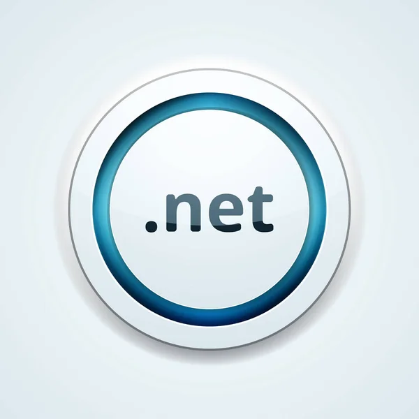 Net Domain Name Button Vektor Illustration — Stockvektor